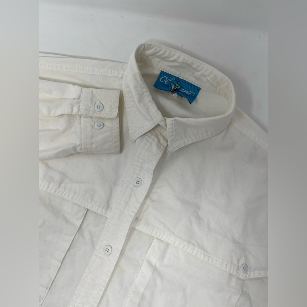Ol'Paint By Cricket Button Up Shirt Womens Vintage Lace Embroidered Cotton GHI4.